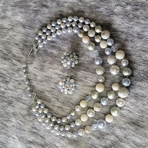 Vintage necklace and earring set